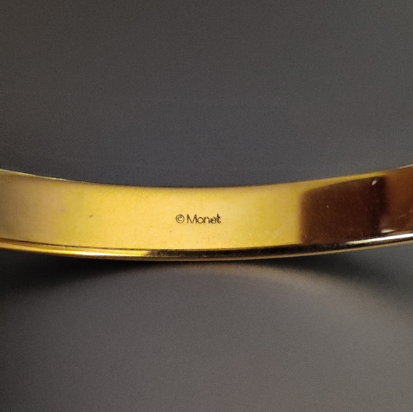 Vintage Monet Bangle Bracelet - Picture 3 of 11